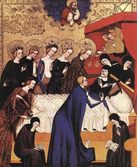 MASTER of Heiligenkreuz The Death of St. Clare Spain oil painting art